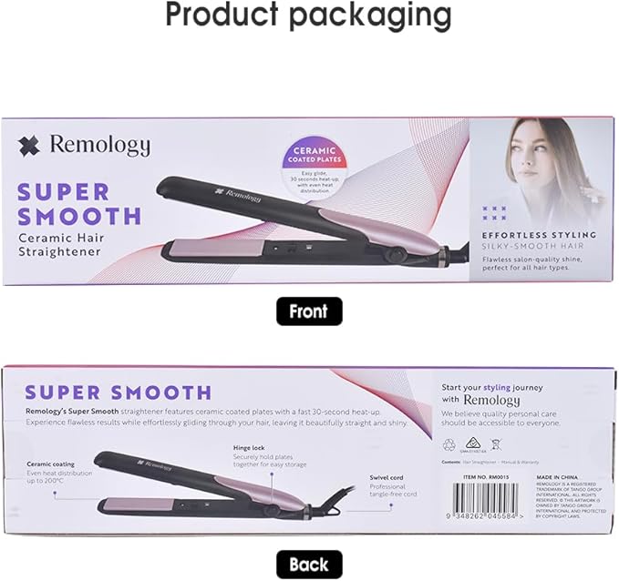 REMOLOGY SUPER SMOOTH HAIR STRAIGHTENER