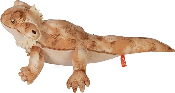 Wild Republic Cuddlekins Eco Bearded Dragon, Stuffed Animal, 12 Inches, Plush Toy, Fill is Spun Recycled Water Bottles
