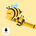 LEGAMI Erasable Gel Pen - BEE Thermosensitive Ink 0.7 Mm Tip Diameter 15 Cm Length Black Ink (2 PENS)