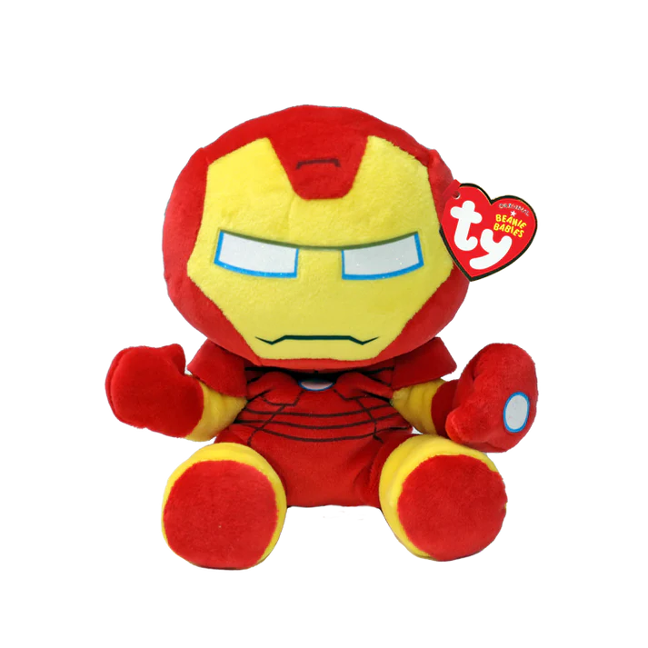 IRON MAN - FLOPPY REG BEANIE BABY MARVEL