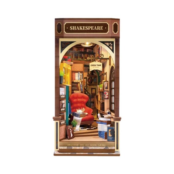 ROBOTIME DIY BOOKEND KIT BOOKSTORE
