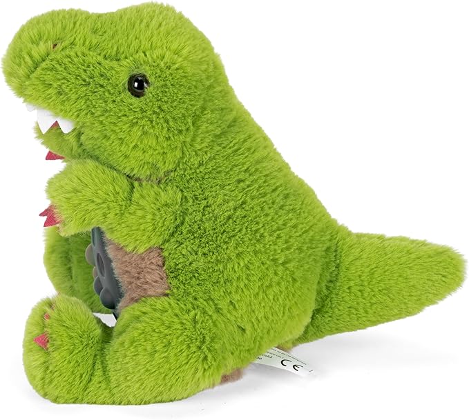Wild Republic Poppykins Mini T-Rex, Stuffed Animal, 7.5 Inches, Plush Toy, Fill is Spun Recycled Water Bottles