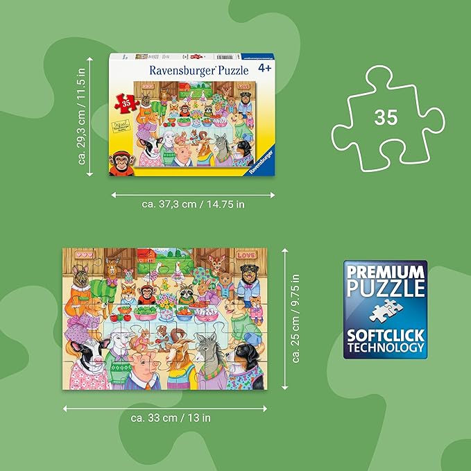 RAVENSBURGER PUZZLE BARN PARTY 35 PIECE