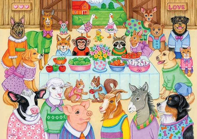 RAVENSBURGER PUZZLE BARN PARTY 35 PIECE