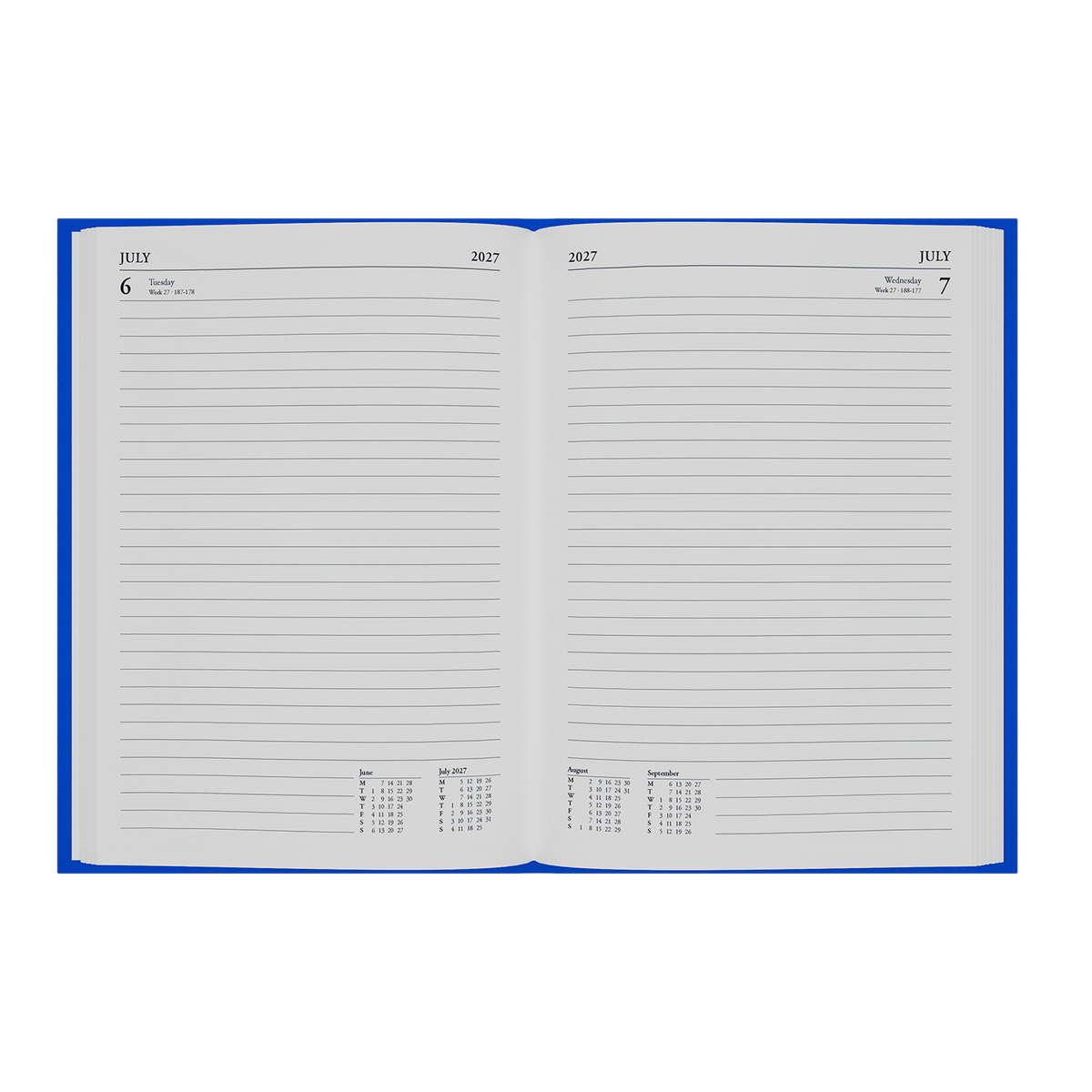 DIARY 2027 COLLINS ESSENTIAL APPT A5 ESSA51A.60 DTP BLUE