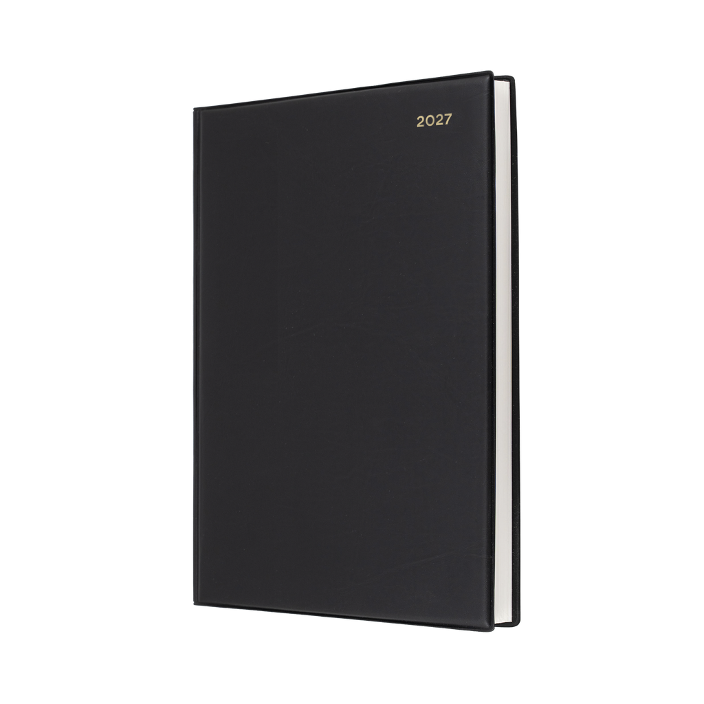 DIARY 2027 COLLINS BELMONT A4 147.V99 PVC DTP BLACK