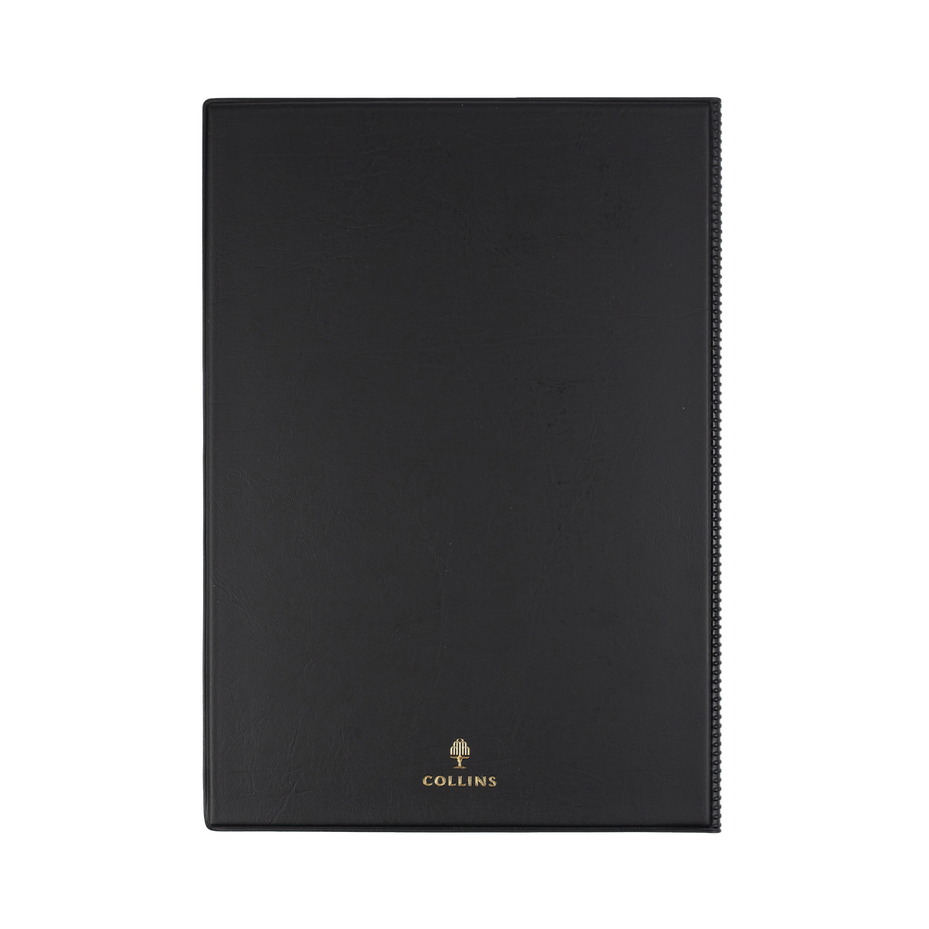 DIARY 2027 COLLINS BELMONT A4 347.V99 PVC WTV BLACK