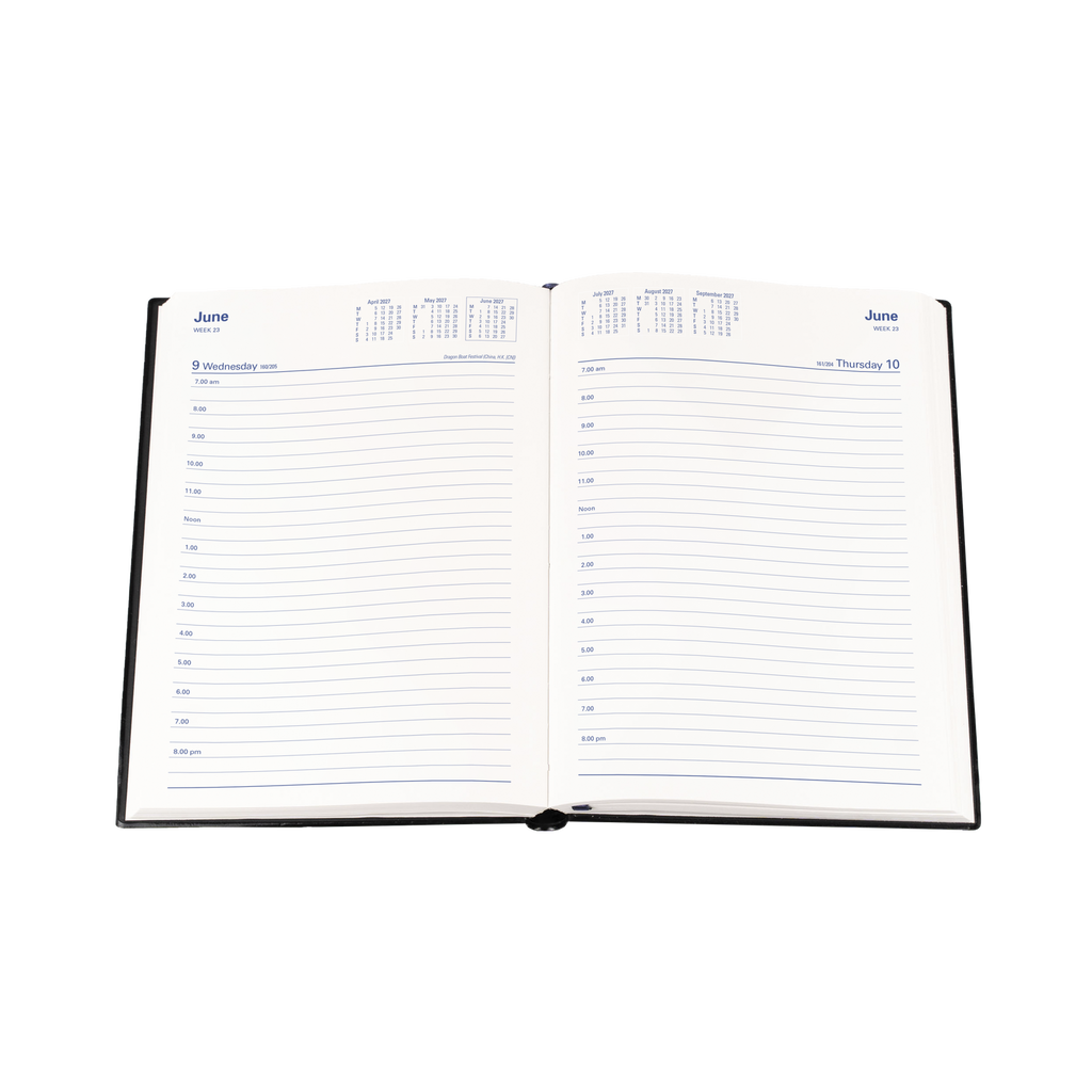 DIARY 2027 COLLINS BELMONT A5 187.V59 PVC DTP NAVY