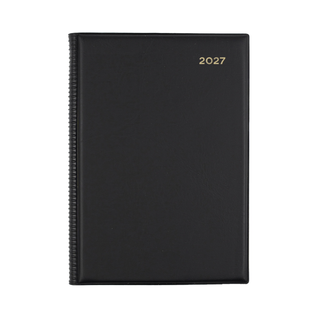 DIARY 2027 COLLINS BELMONT A5 387.V99 PVC WTV BLACK