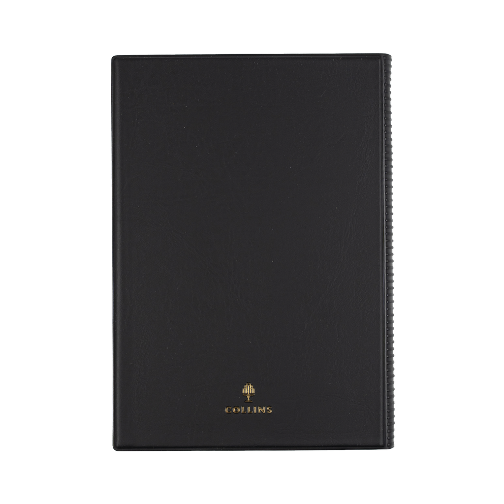 DIARY 2027 COLLINS BELMONT A5 387.V99 PVC WTV BLACK