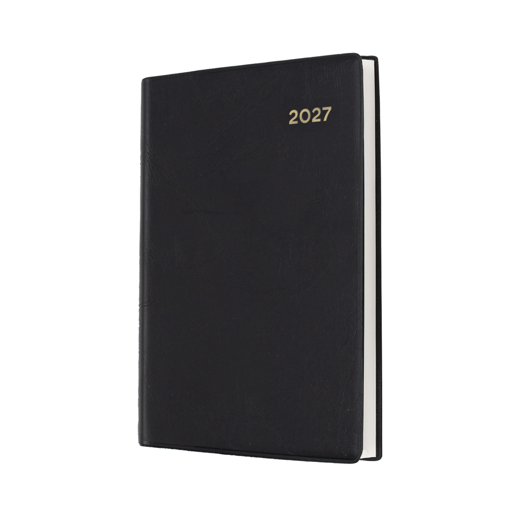 DIARY 2027 COLLINS BELMONT A7 137.V99 PVC POCKET DTP BLACK