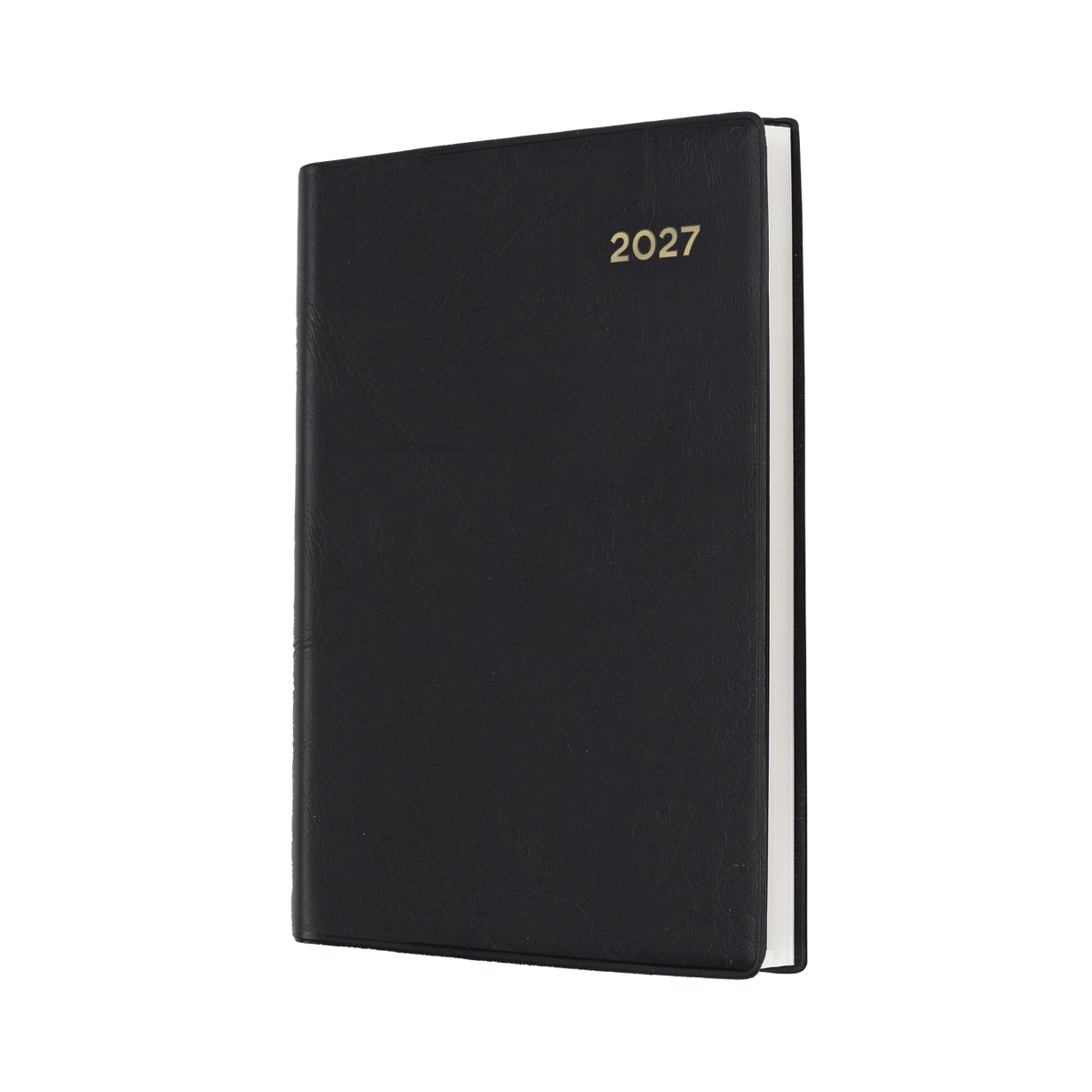 DIARY 2027 COLLINS BELMONT A7 137.V99 PVC POCKET DTP BLACK