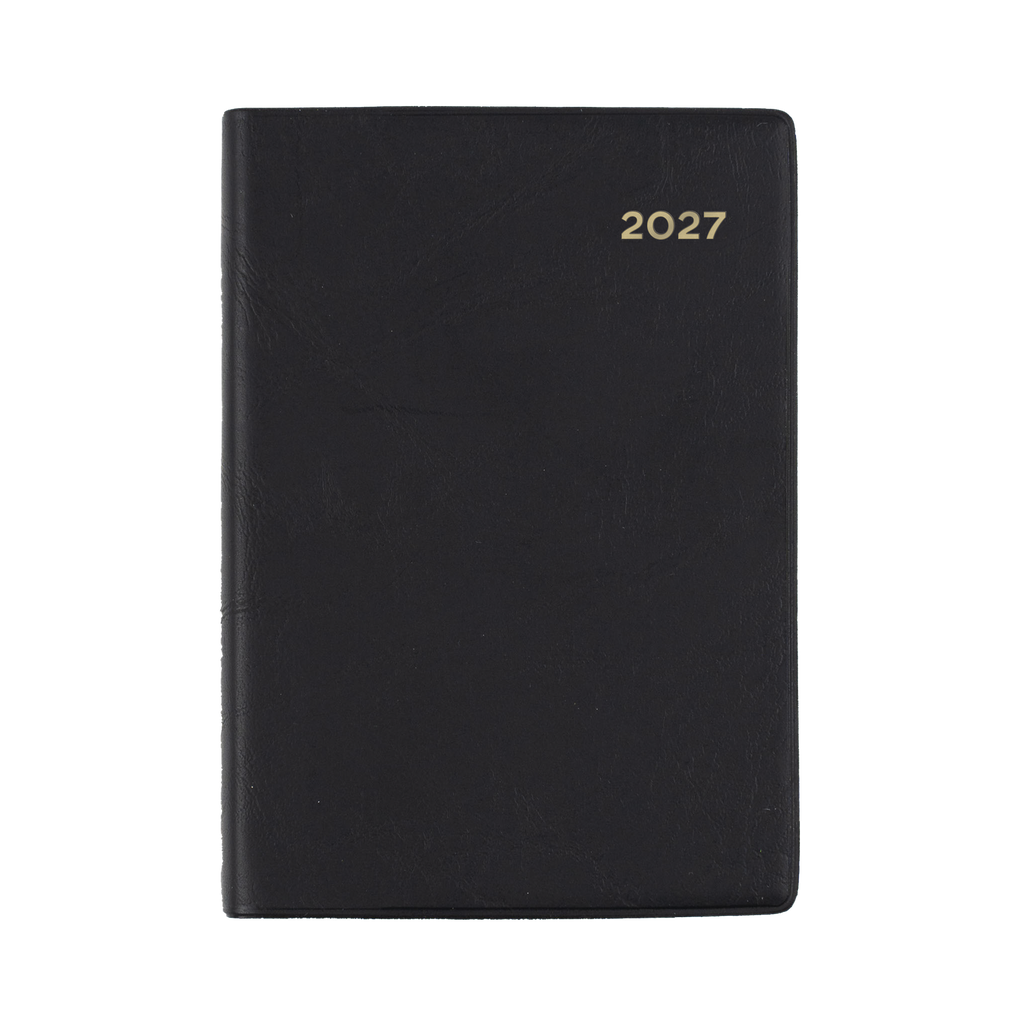 DIARY 2027 COLLINS BELMONT A7 337.V99 PVC POCKET WTV BLACK