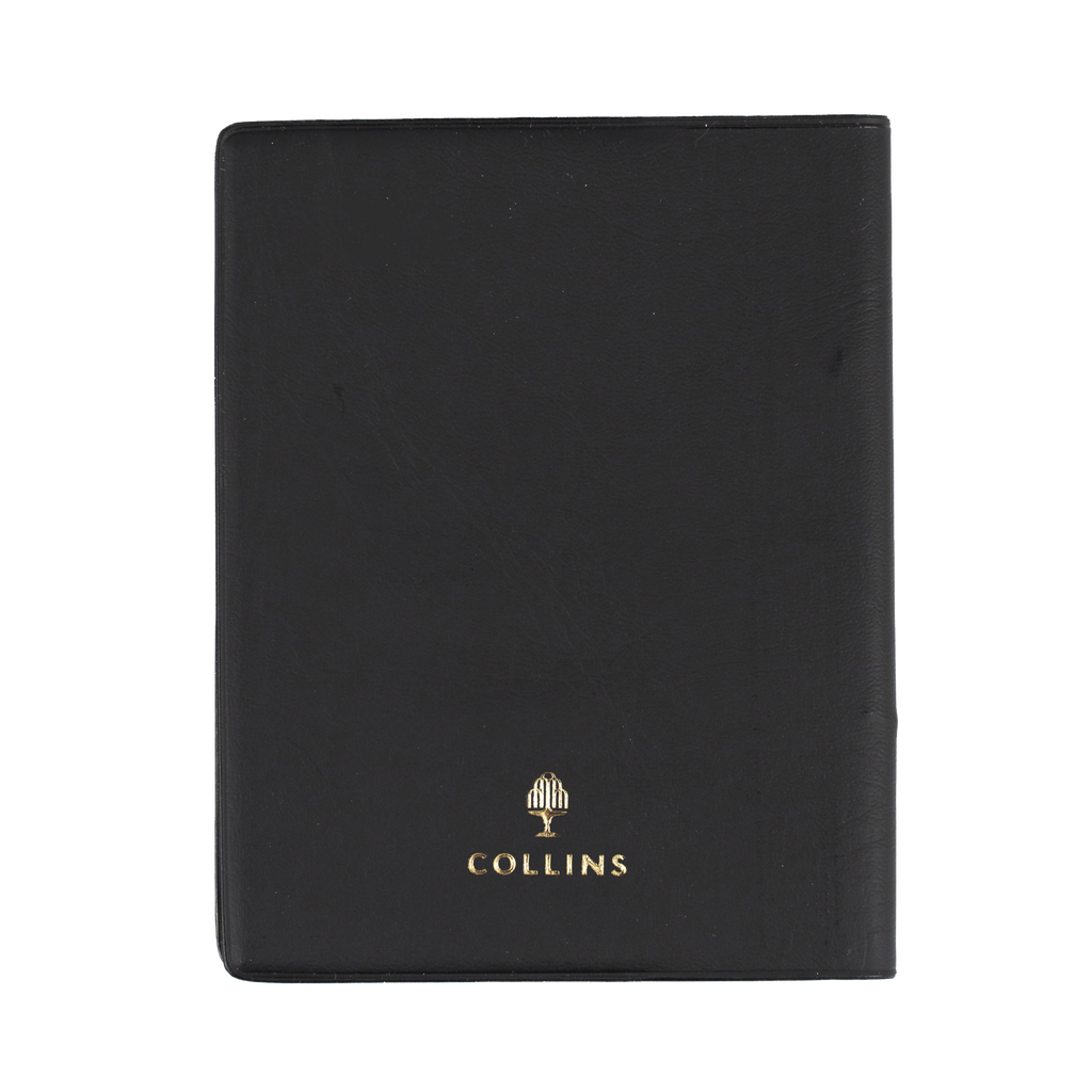 DIARY 2027 COLLINS BELMONT A7 337P.V99 PVC PKT W/PENCIL WTV BLACK