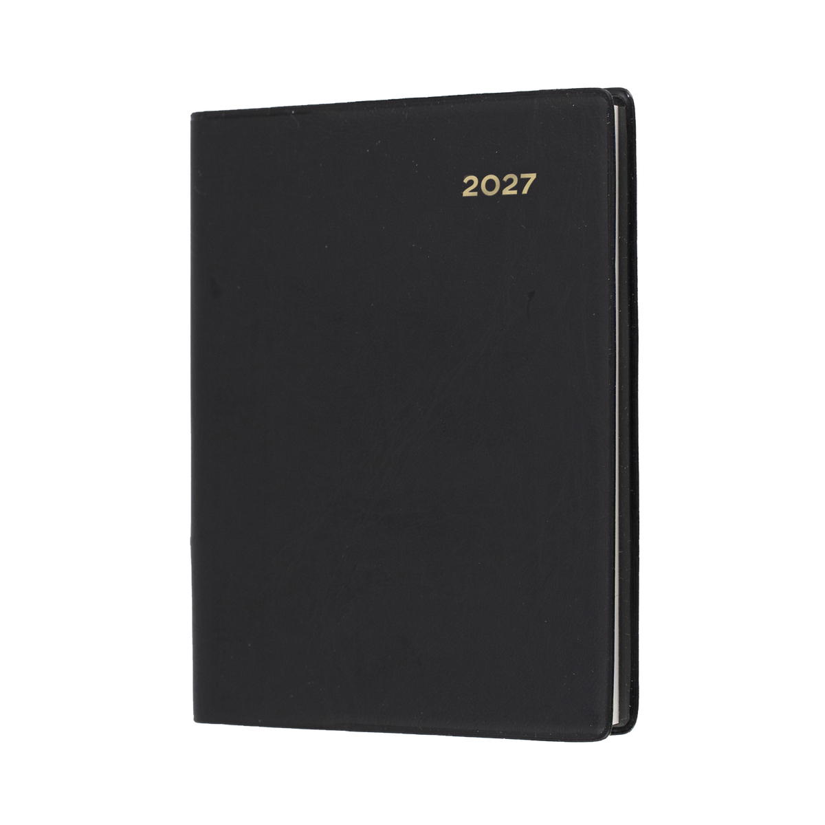 DIARY 2027 COLLINS BELMONT A7 337P.V99 PVC PKT W/PENCIL WTV BLACK