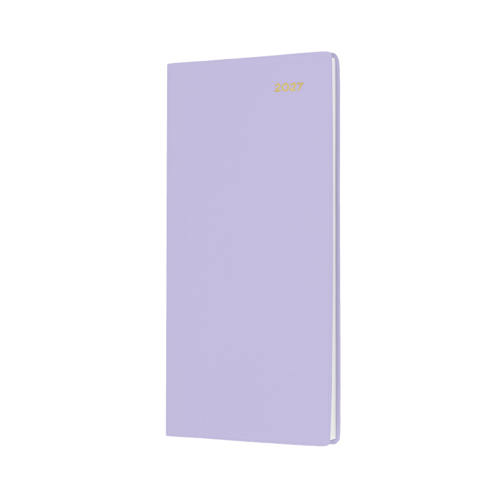 DIARY 2027 COLLINS BELMONT B6/7 377P.V55 PVC SLIM WTV PORT LILAC