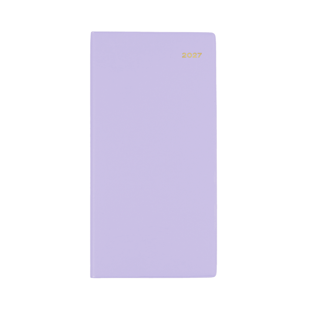 DIARY 2027 COLLINS BELMONT B6/7 377P.V55 PVC SLIM WTV PORT LILAC