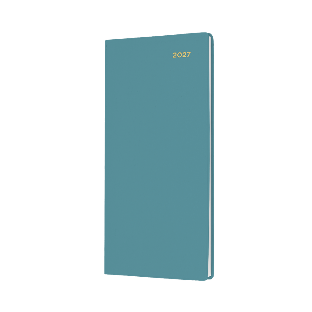DIARY 2027 COLLINS BELMONT B6/7 377P.V53 PVC SLIM WTV PORT TEAL