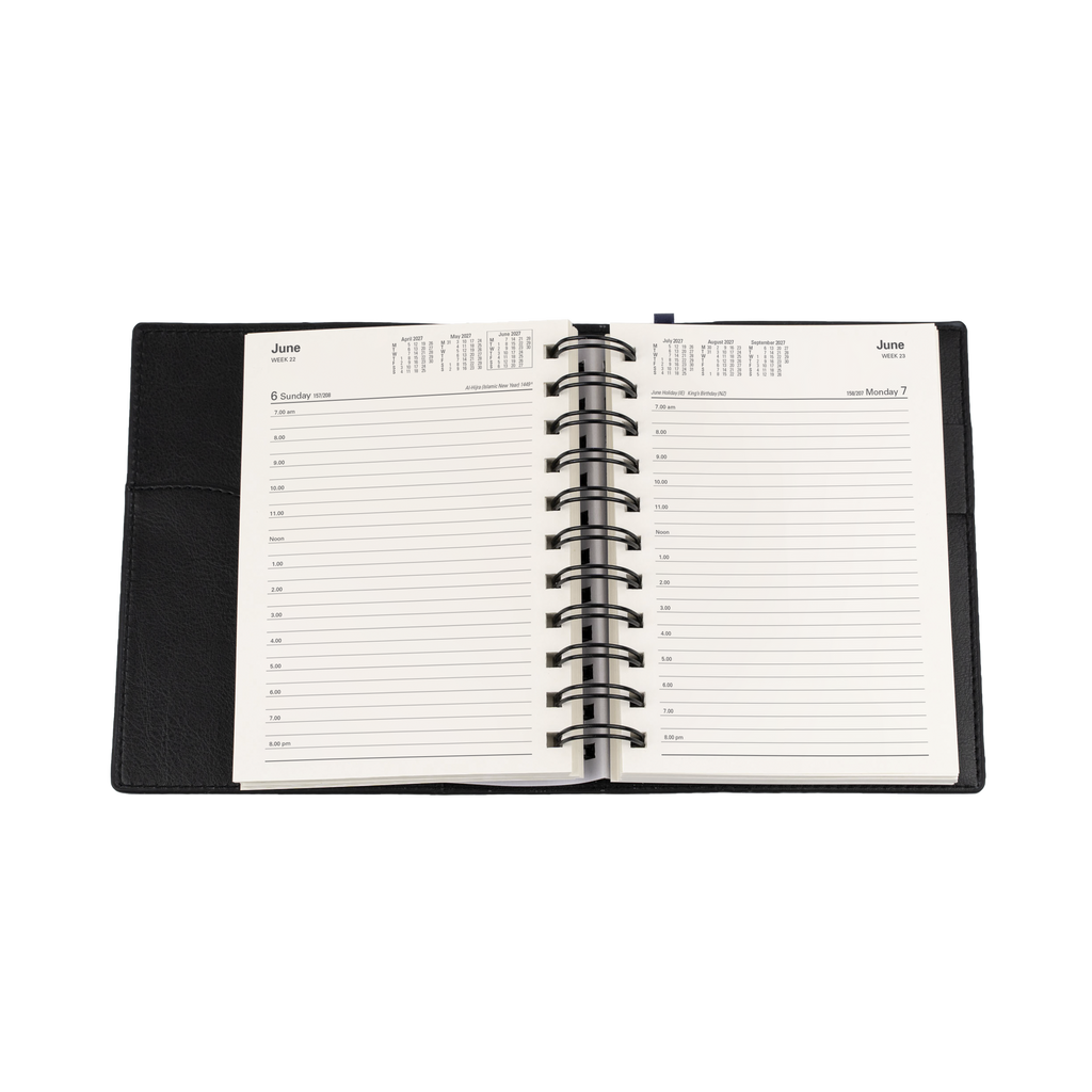 DIARY 2027 COLLINS VANESSA A6 165.V99 DTP BLACK