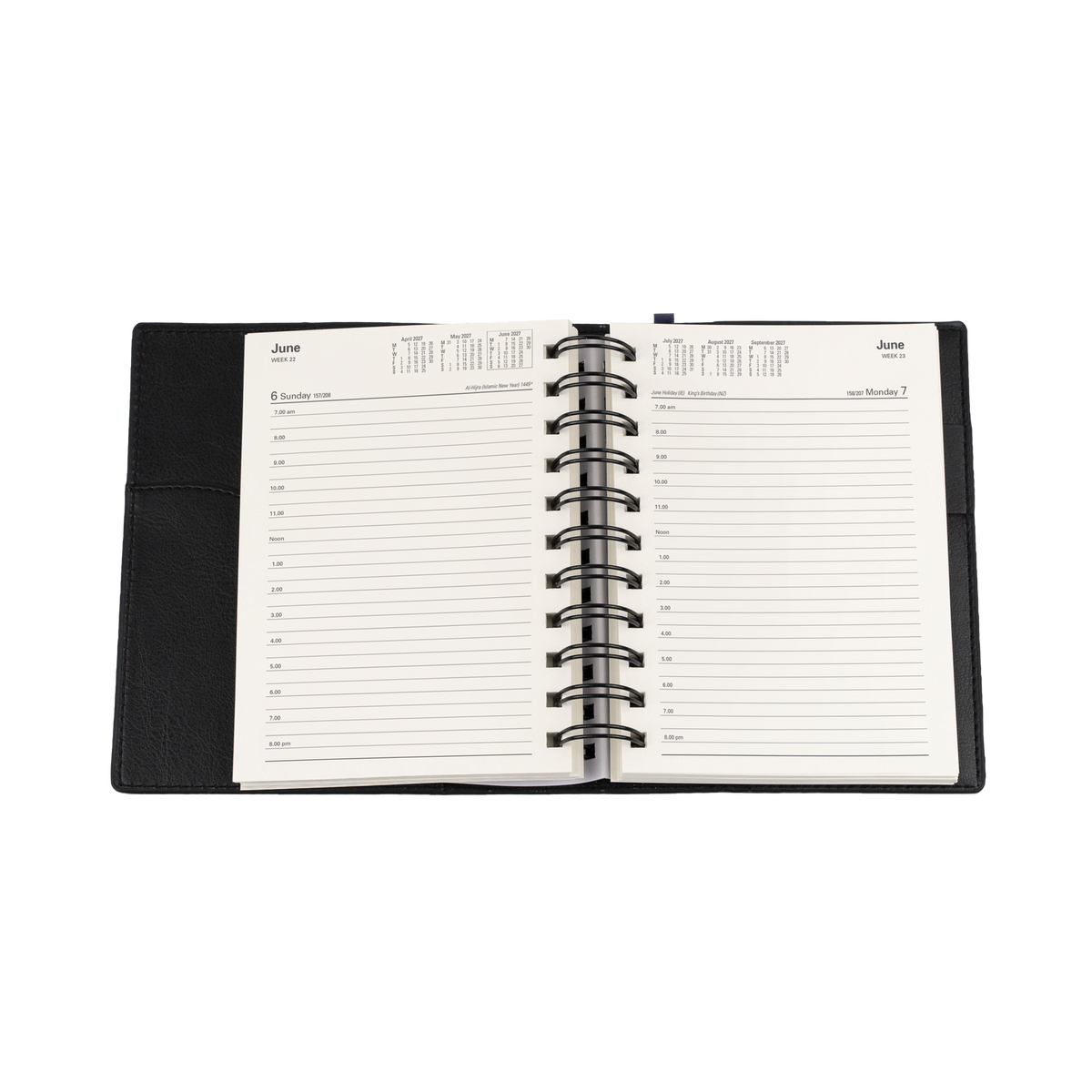 DIARY 2027 COLLINS VANESSA A6 165.V99 DTP BLACK
