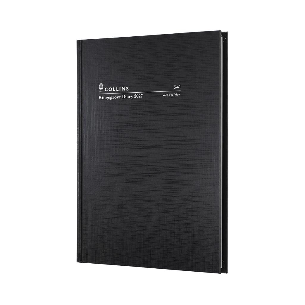 DIARY 2027 COLLINS KINGSGROVE A4 341.P99 WTV BLACK
