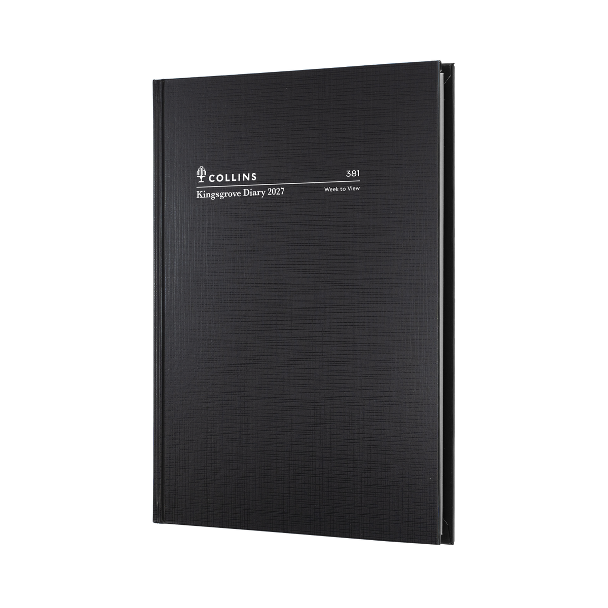 DIARY 2027 COLLINS KINGSGROVE A5 381.P99 WTV BLACK