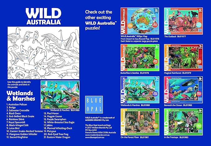 BLUE OPAL WILD AUSTRALIA WETLANDS & MARSHES 150 PIECES