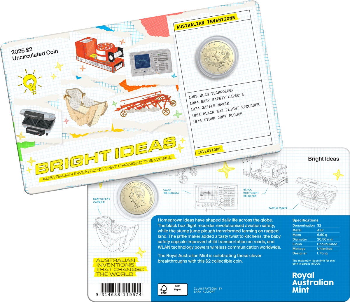 2026 Bright Ideas $2 Uncirculated Coin in Card