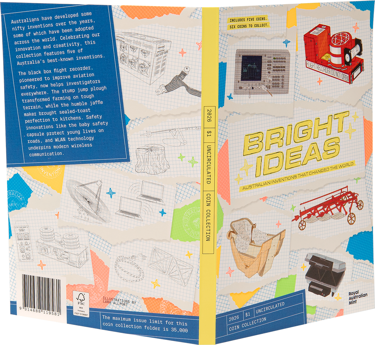 2026 Bright Ideas Coin Program 5 Coin Tube and  Folder