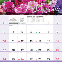 2027 Calendar Bartel Beautiful Flowers Magnetic Wall, MC702