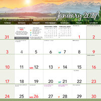 2027 Calendar Bartel Sunrises & Sunsets Magnetic Wall, MC703