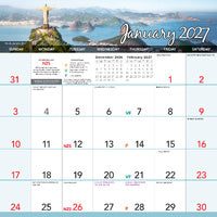 2027 Calendar Bartel Destinations Magnetic Wall, MC705