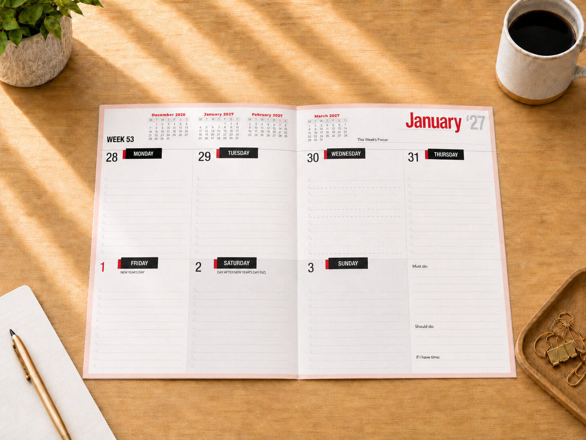 2027 Planner Diary Bartel Calendars Everyday A4 Week to View , BG707