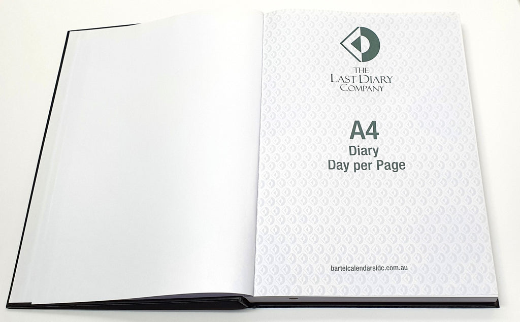 The Last Diary Company Becall 2026-2027 Financial Year Diary A4 Week to View Black