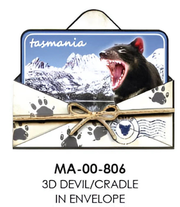 DEVIL/CRADLE IN ENVELOPE 3D MAGNET