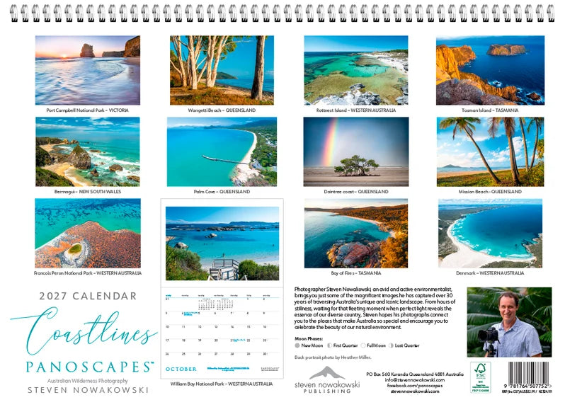 COASTLINES OF AUSTRALIA WALL CALENDAR: 2027