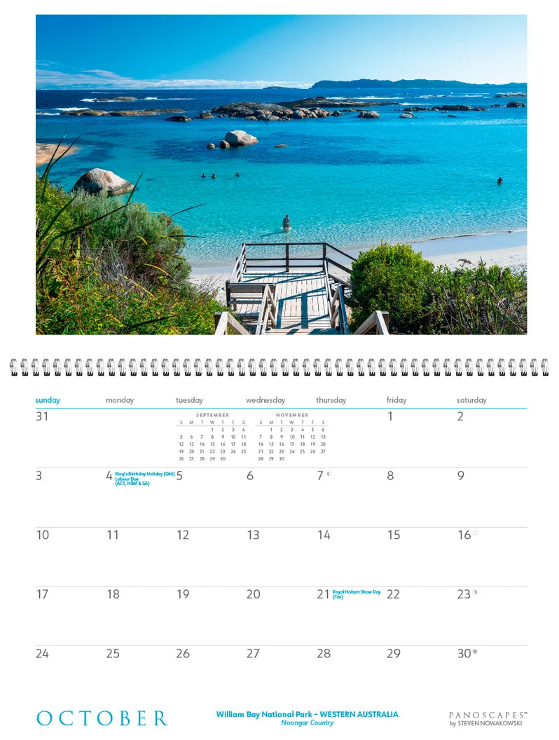 COASTLINES OF AUSTRALIA WALL CALENDAR: 2027