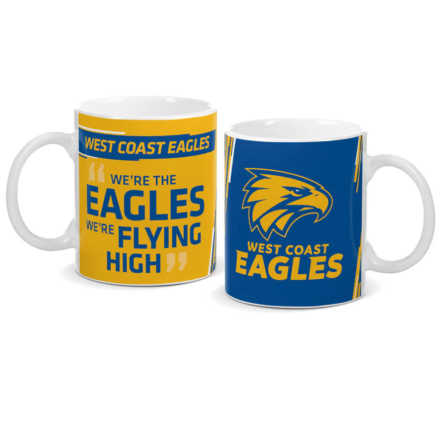LOGO AND SONG MUG - WEST COAST EAGLES