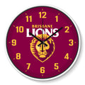 BRISBANE LIONS WALL CLOCK 30CM