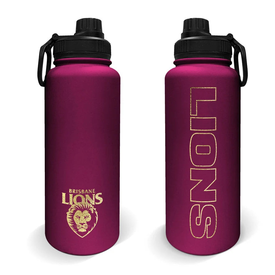 Brisbane Lions Stainless Steel Insulated Drink Bottle 960ml
