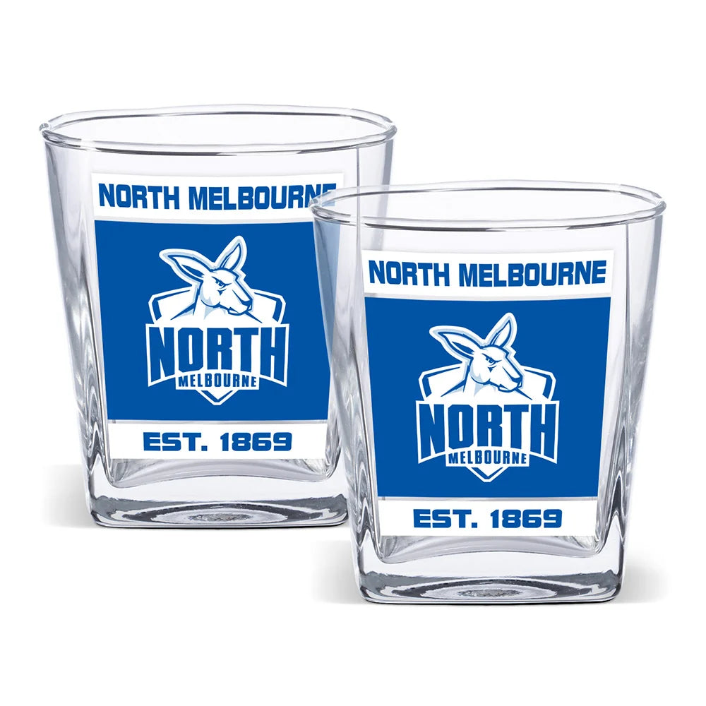 NORTH MELBOURNE SET OF 2 SPIRITS GLASSES