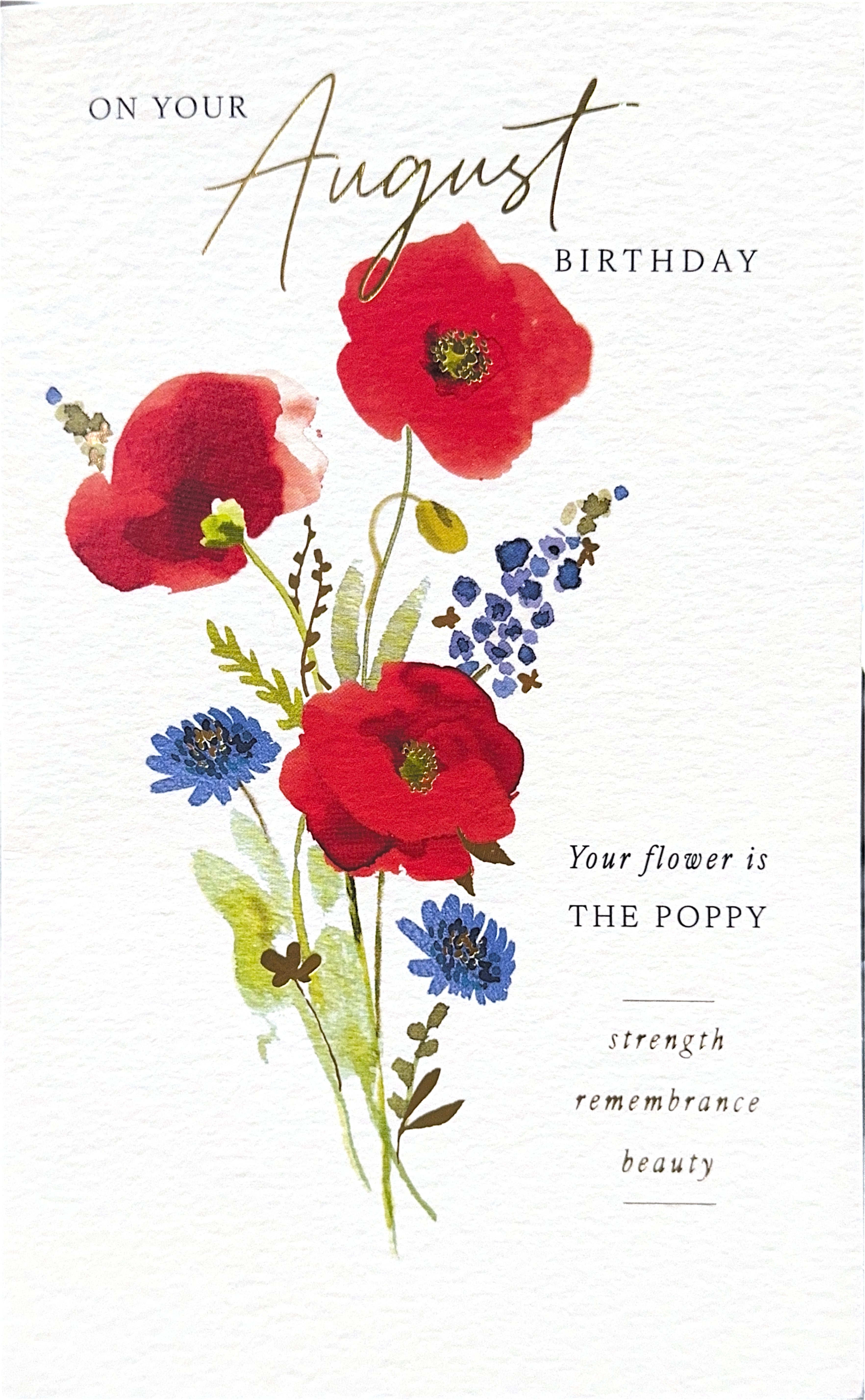 AUGUST MONTHLY BIRTHDAY CARD
