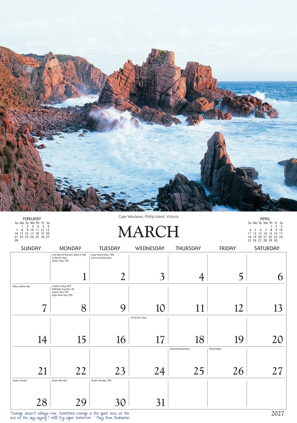 SCENIC AUSTRALIA CALENDAR: 2027