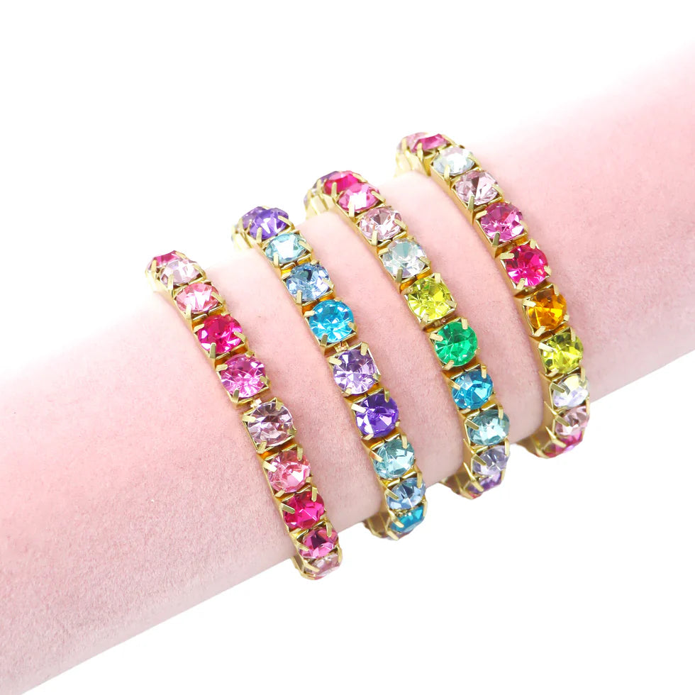 PINK POPPY - DAINTY LUXURY BEJEWELLED BRACELET