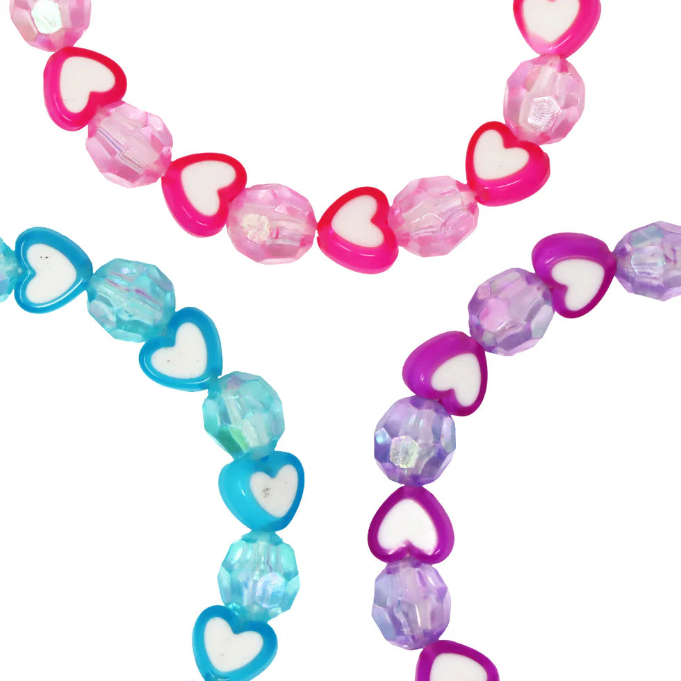 PINK POPPY - LOVE HEART BRACELET SET