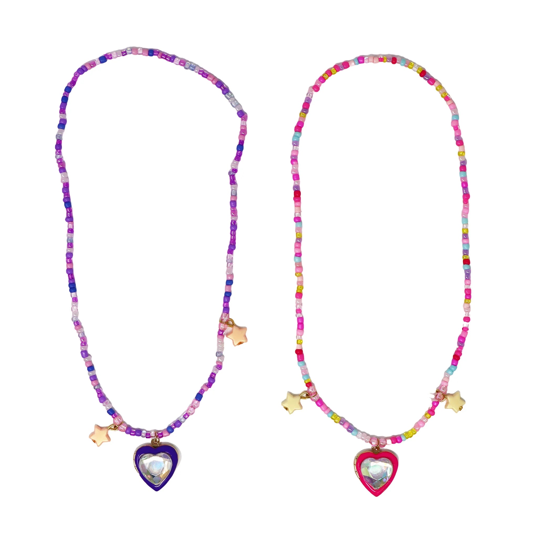 PINK POPPY - BFF SPARKLE HEART BESTIE NECKLACE SET