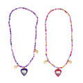 PINK POPPY - BFF SPARKLE HEART BESTIE NECKLACE SET