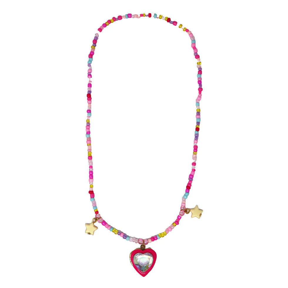 PINK POPPY - BFF SPARKLE HEART BESTIE NECKLACE SET
