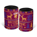 Brisbane Lions Christmas Stubby Holder