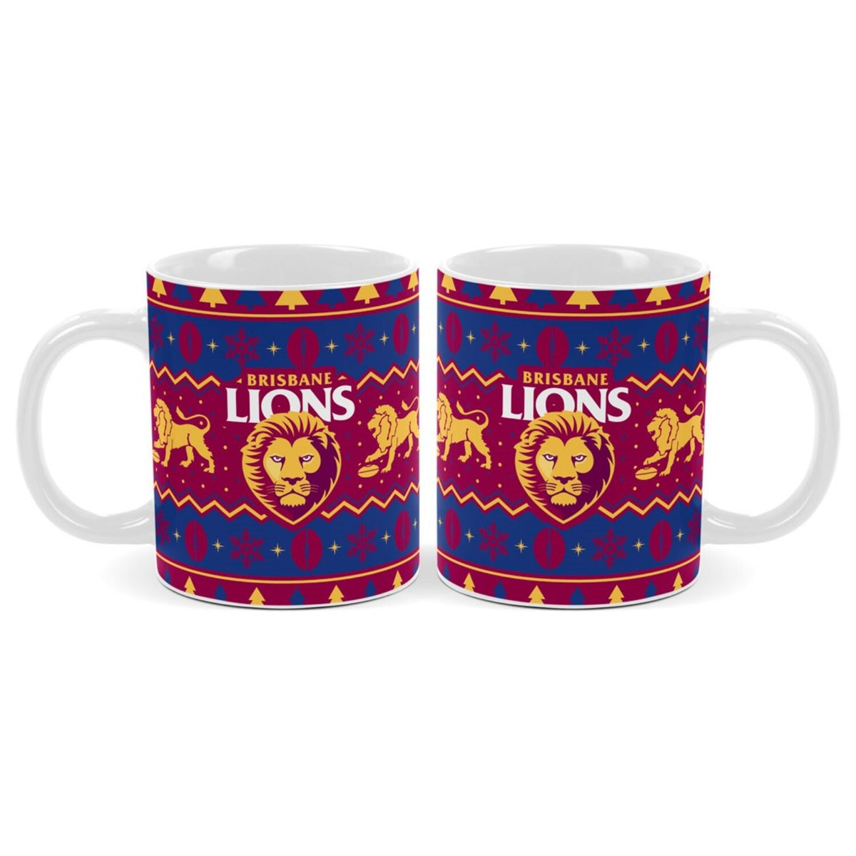 Brisbane Lions Christmas Coffee Mug